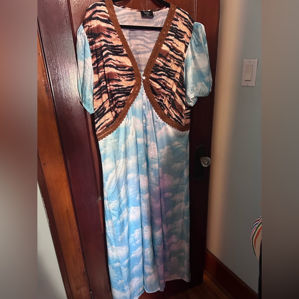 Dressed in Lala Satin Midi
